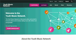 Desktop Screenshot of network.youthmusic.org.uk